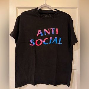 Anti Social Social Club Black T-Shirt. Large